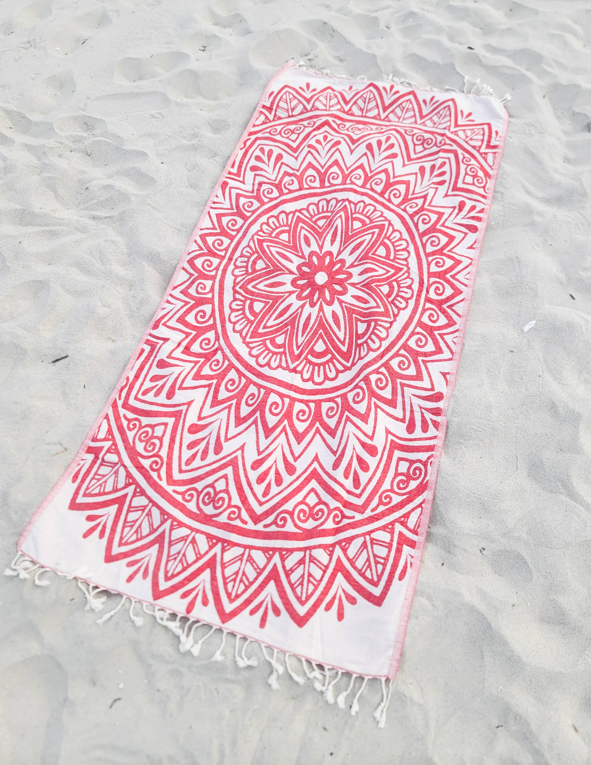 Kalkedon Towels - Mandala Turkish Towel | Double Sided Beach Towel | Sand Free