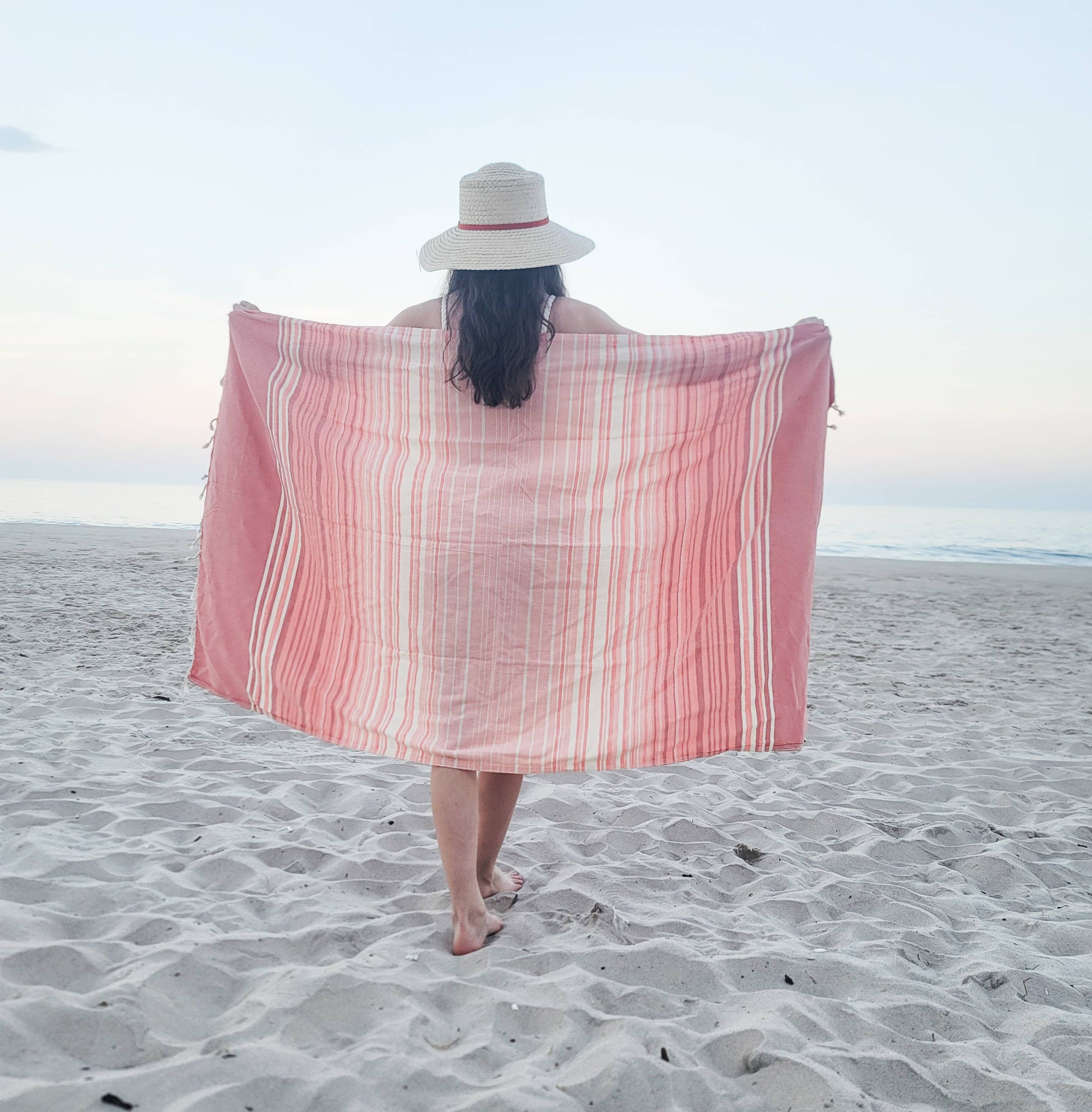 Kalkedon Towels - Tegula Turkish Towel | Sand Free Beach Towel |Jacquard Woven