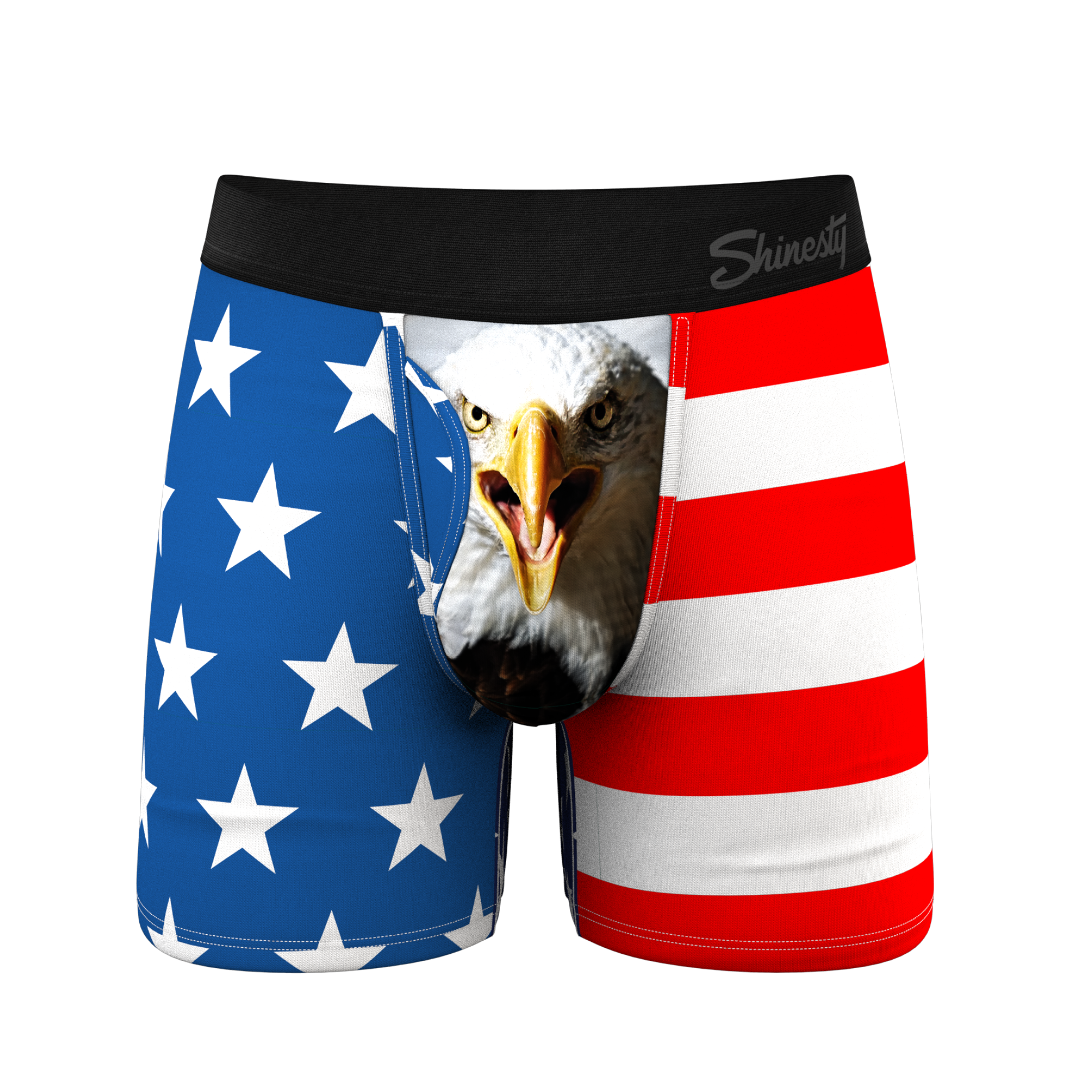 Shinesty, Inc - The Mascot | American Flag Ball Hammock® Pouch Underwear With Fly