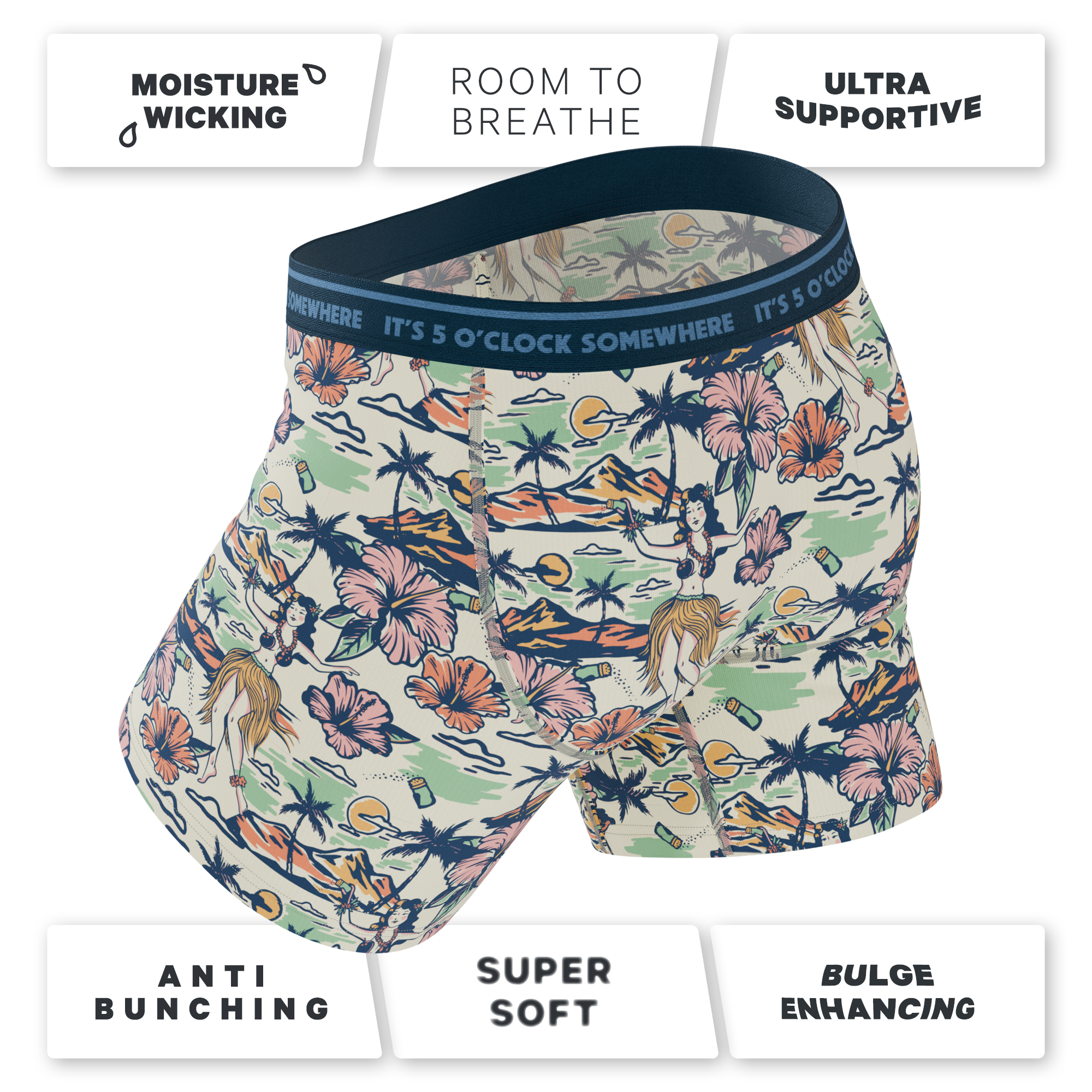 Shinesty, Inc - The Come Monday | Shinesty x Margaritaville® Ball Hammock® Pouch Underwear With Fly