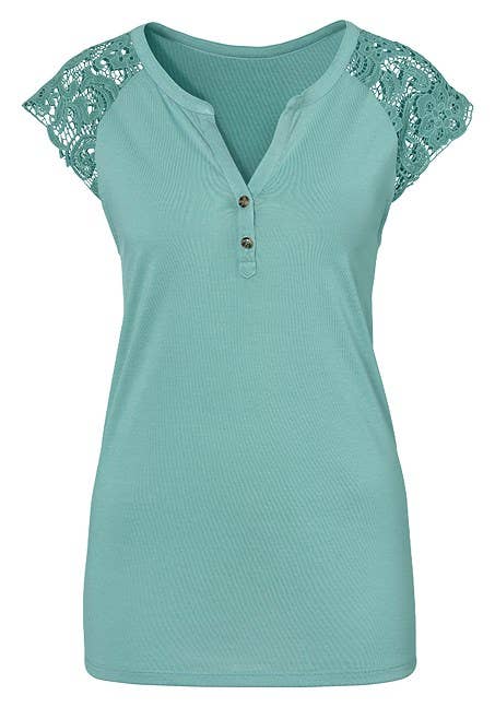 Lascana - LASCANA Women's Lace Detail Top