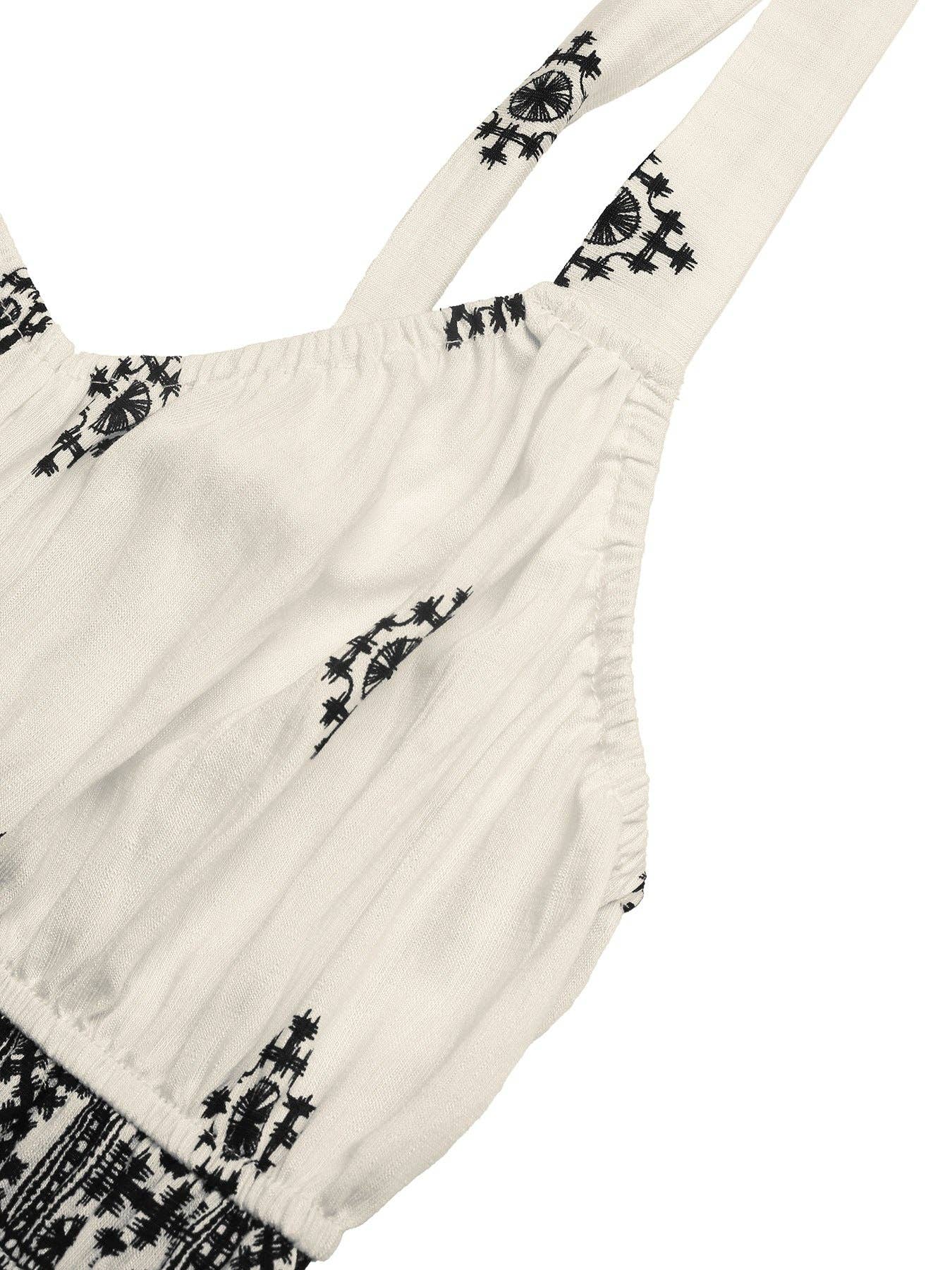 Suhkasana - Boho Square Neck Maxi Dress Backless Beach Vacation Dress