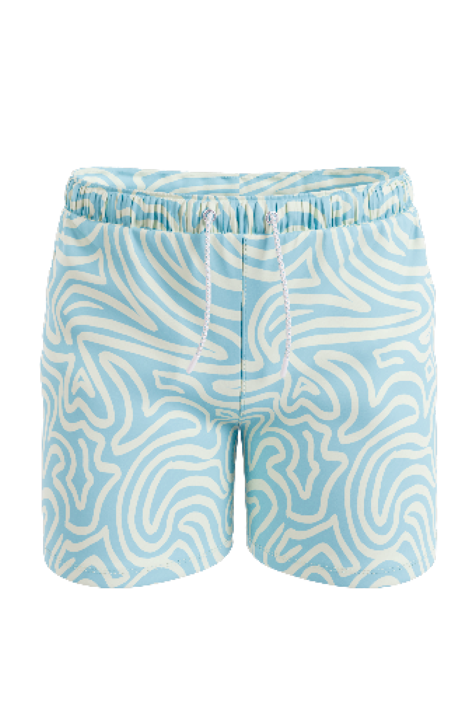 Shinesty, Inc - The Water Park | Neon Abstract Line Ball Hammock® Pouch 8" Swim Trunks