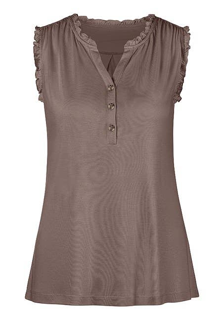 Lascana - LASCANA Women's Ruffle Detail Tank Top