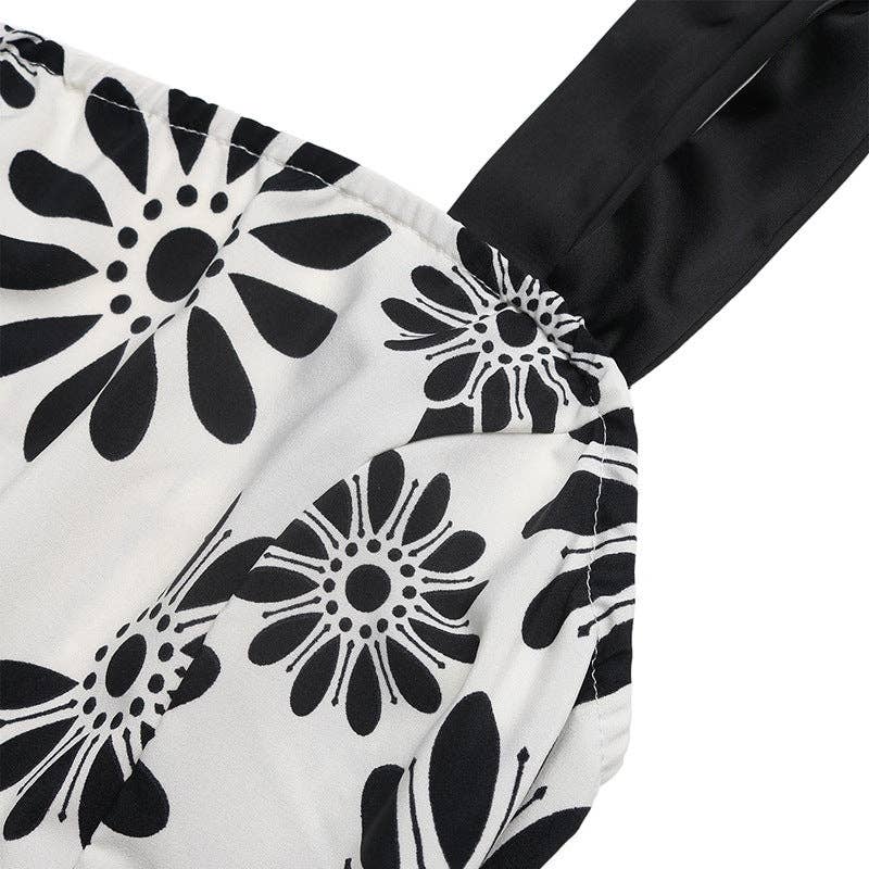 Suhkasana - Boho Floral Maxi Dress Backless Tie Back Summer