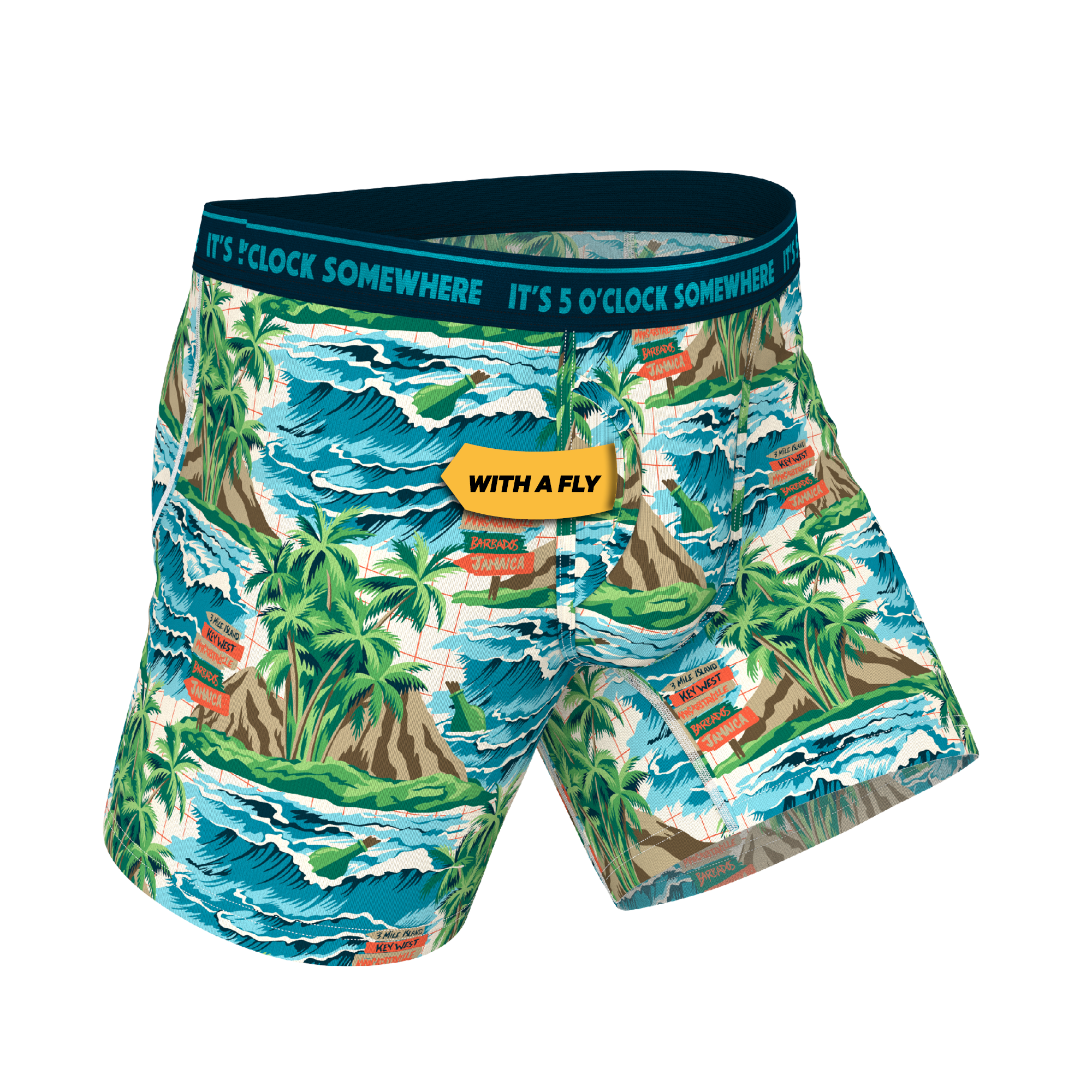 Shinesty, Inc - The Changes In Latitudes | Shinesty x Margaritaville® Ball Hammock® Pouch Underwear With Fly