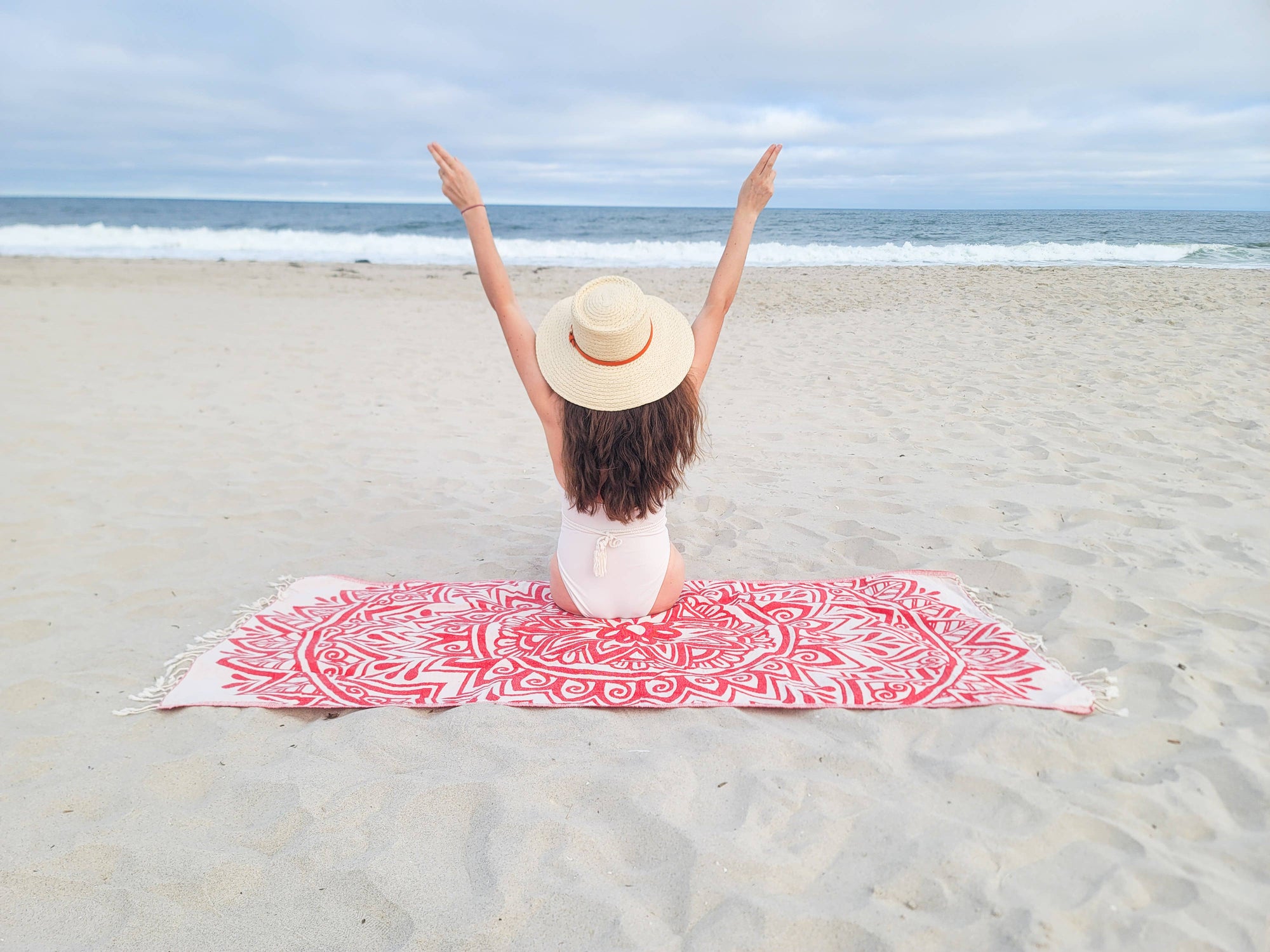 Kalkedon Towels - Mandala Turkish Towel | Double Sided Beach Towel | Sand Free