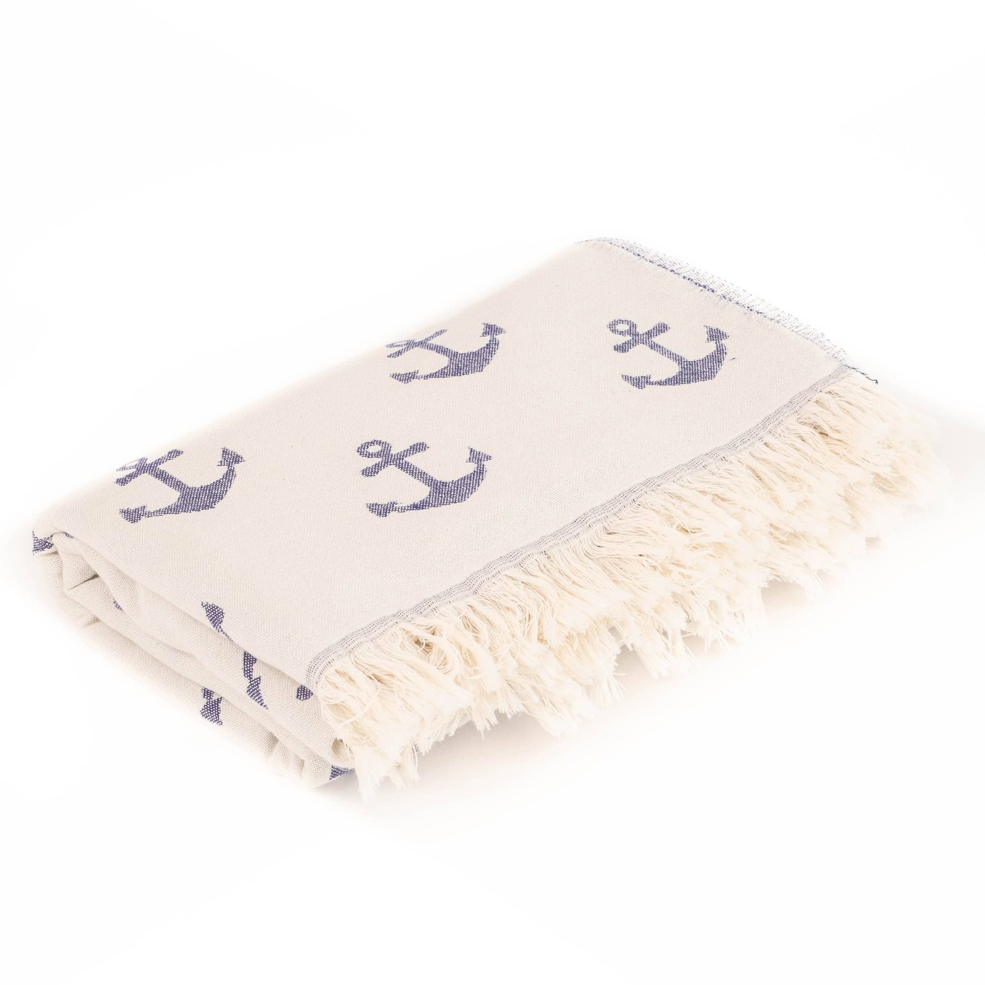 Kalkedon Towels - Turkish Beach Towel | Double Sided Anchor Towels |