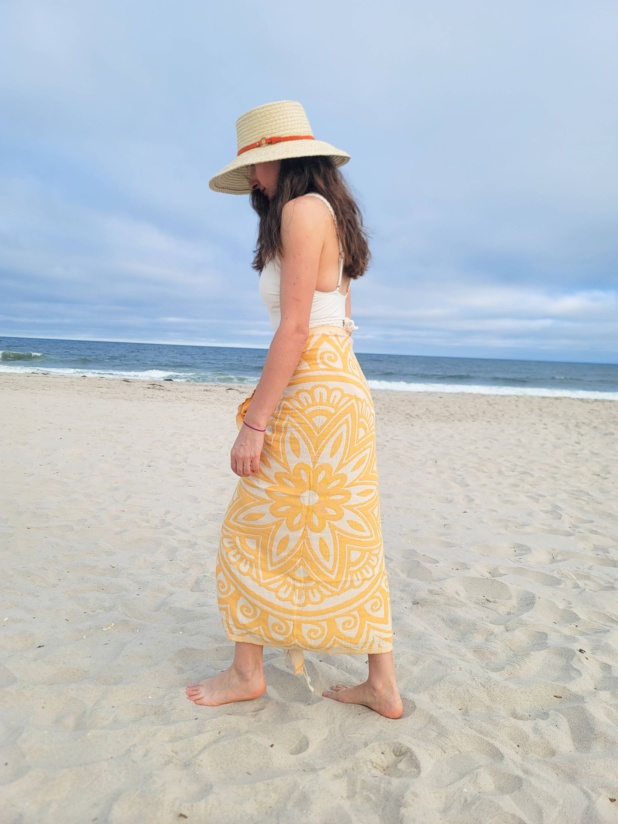 Kalkedon Towels - Mandala Turkish Towel | Double Sided Beach Towel | Sand Free