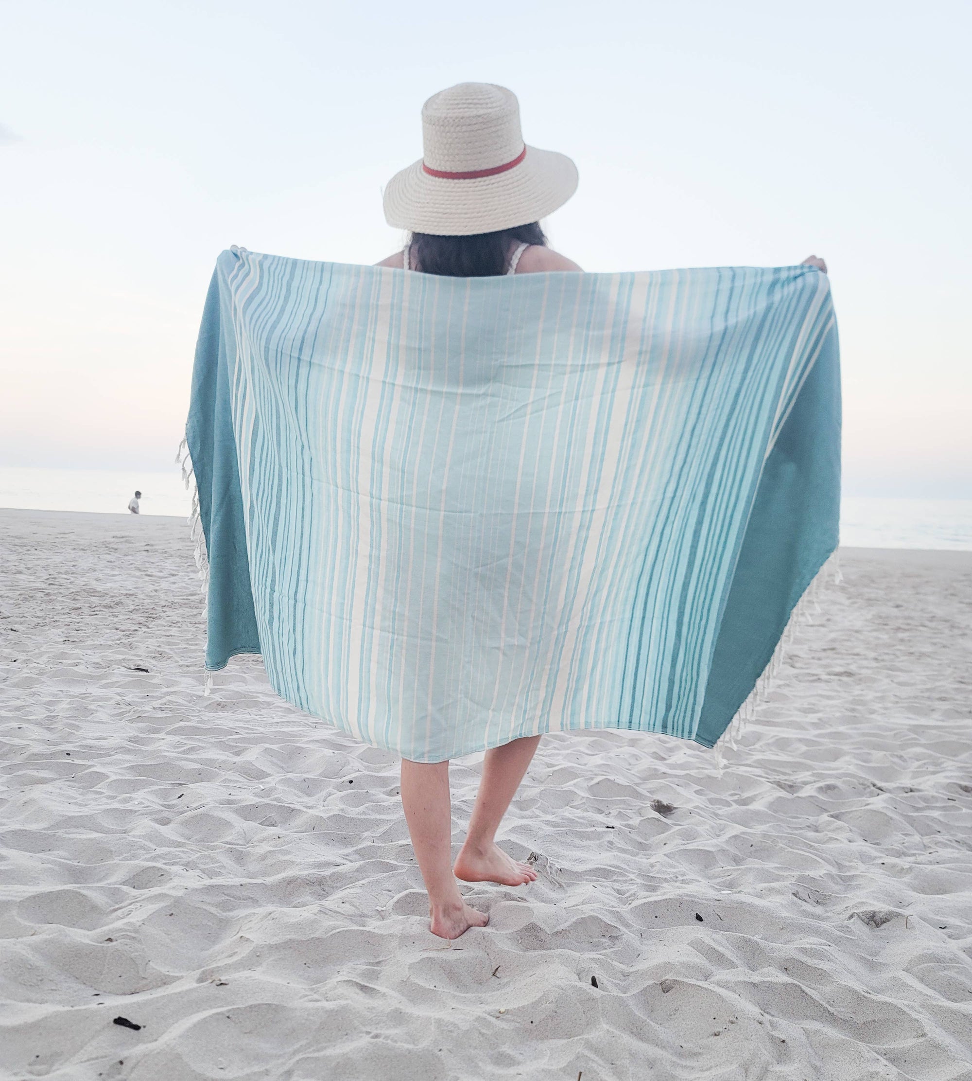 Kalkedon Towels - Tegula Turkish Towel | Sand Free Beach Towel |Jacquard Woven