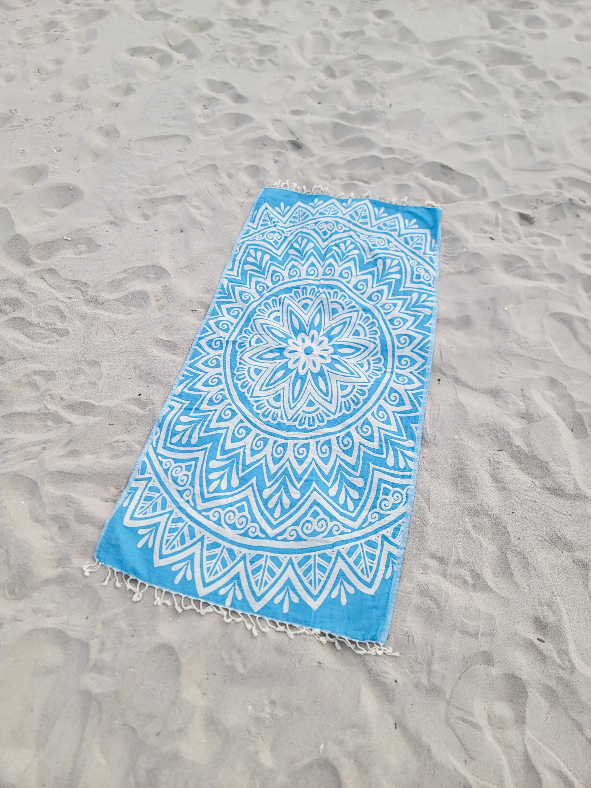 Kalkedon Towels - Mandala Turkish Towel | Double Sided Beach Towel | Sand Free
