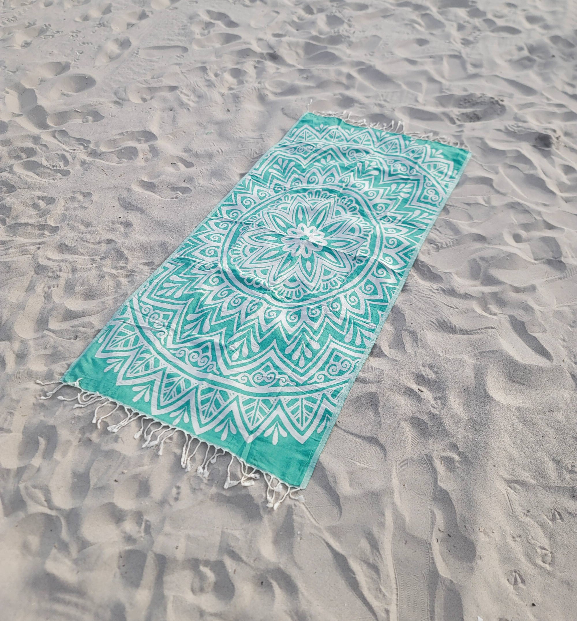 Kalkedon Towels - Mandala Turkish Towel | Double Sided Beach Towel | Sand Free