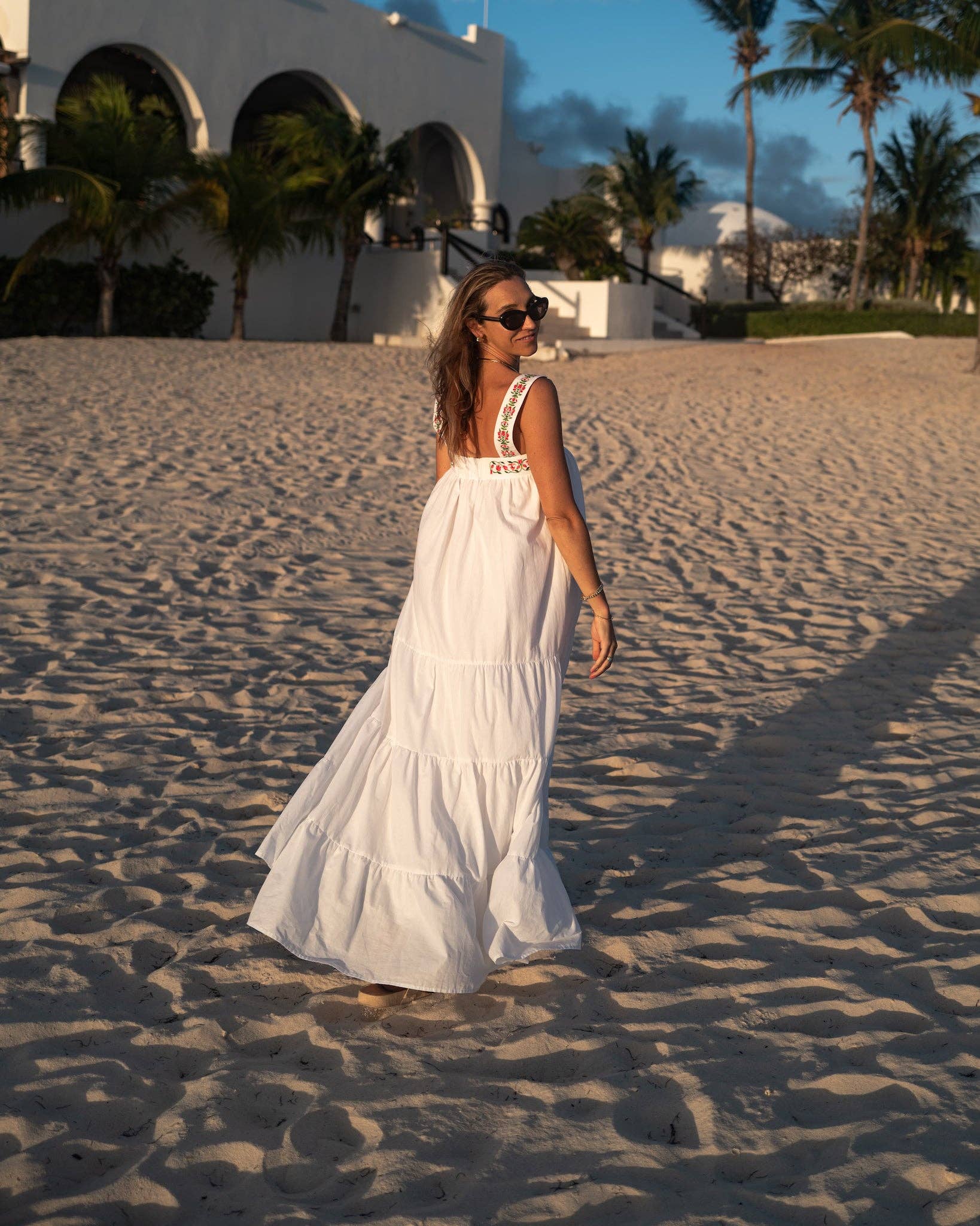 Kenny Flowers - Womens Bougainvillea Embroidered Maxi Dress