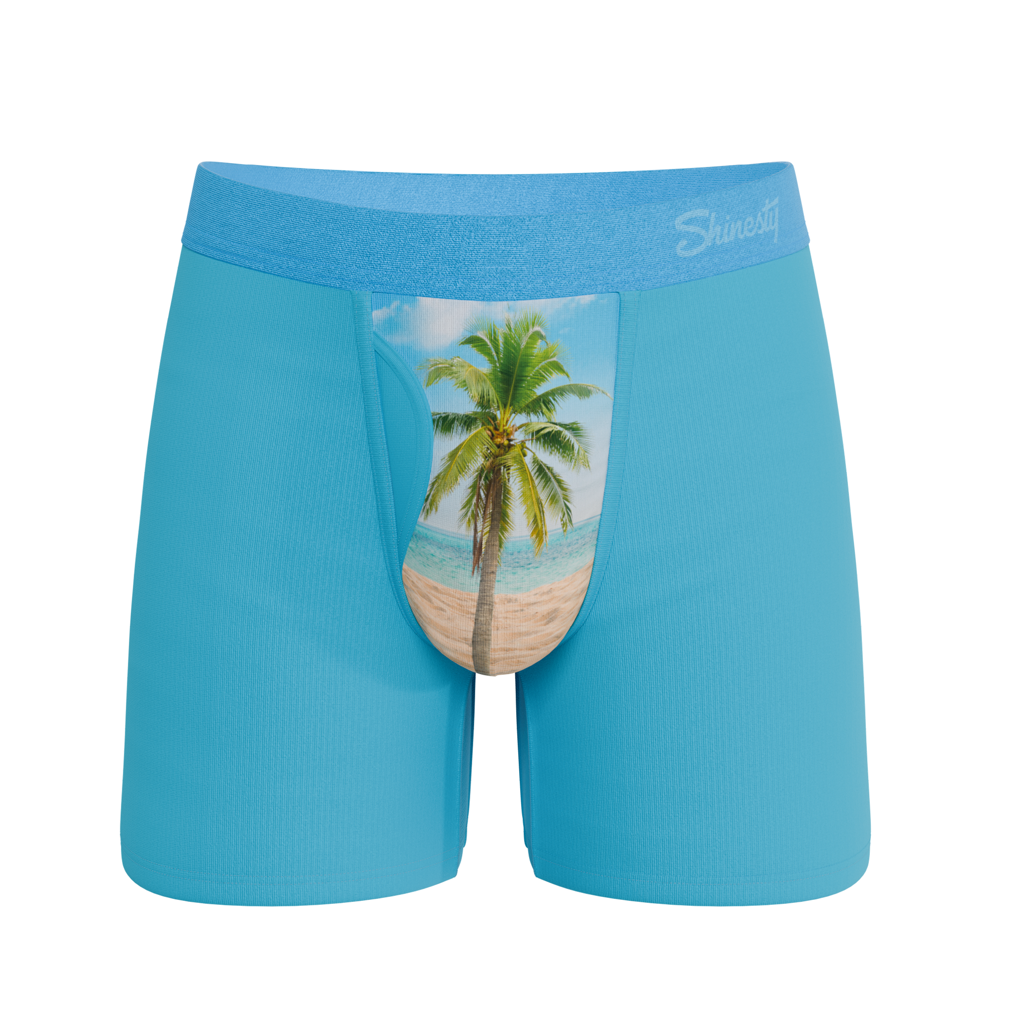 Shinesty, Inc - The Beach Please | Palm Tree Ball Hammock® Pouch Underwear With Fly