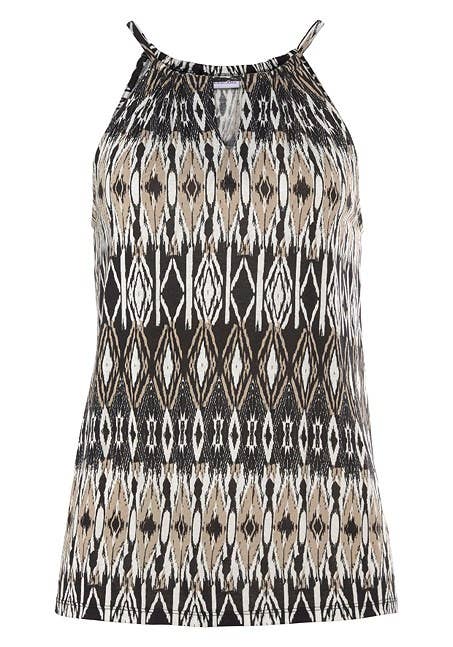 Lascana - LASCANA Women's Sleeveless Keyhole Detail Top