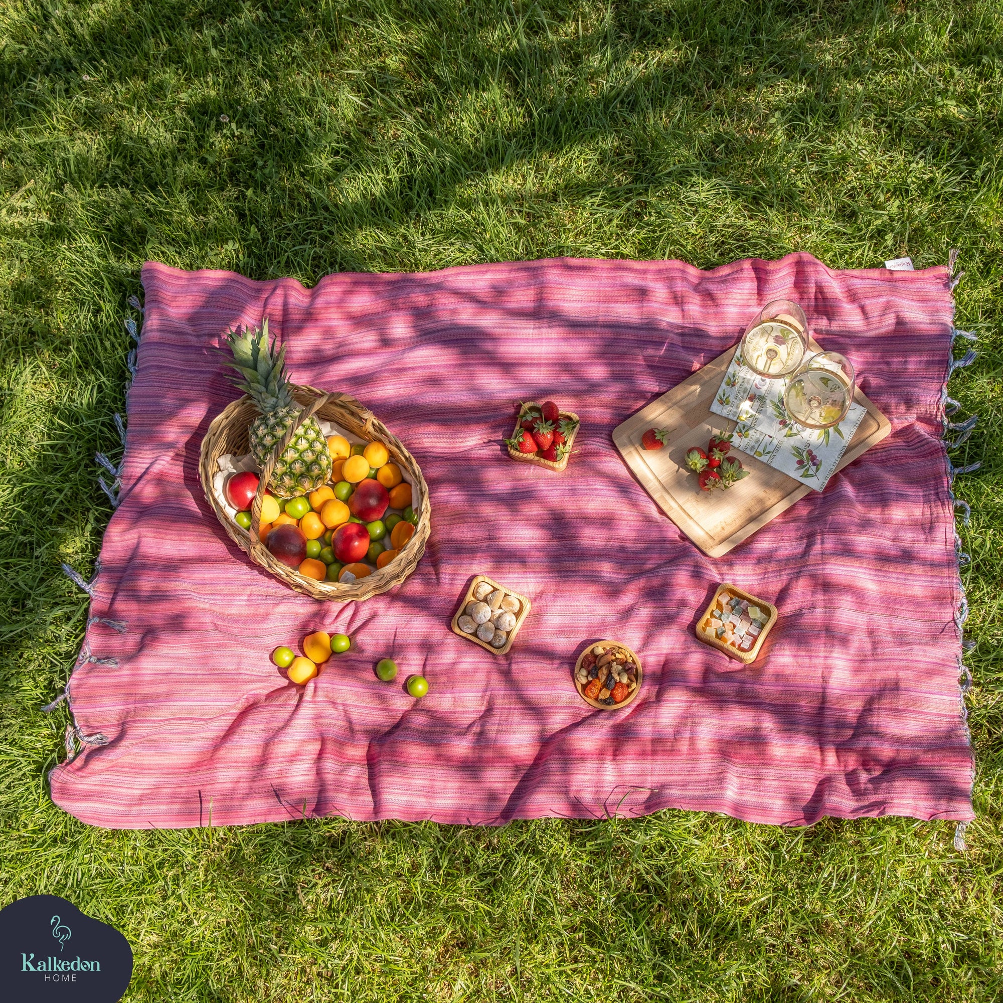 Kalkedon Towels - Rainbow Beach Towel | Turkish Towel | Sarong | Beach Wrap
