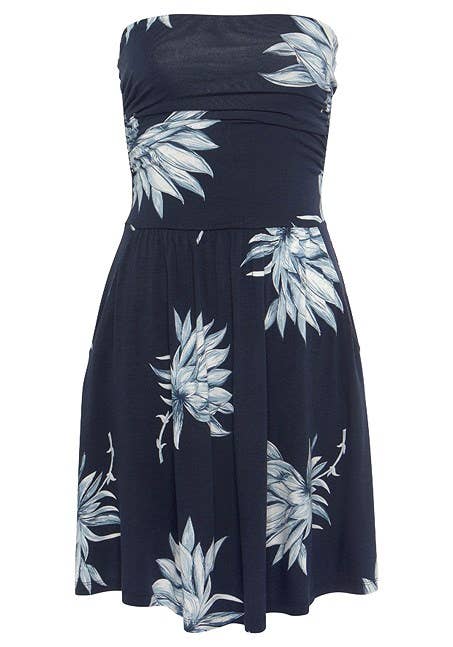 Lascana - LASCANA Women's Printed Strapless Dress