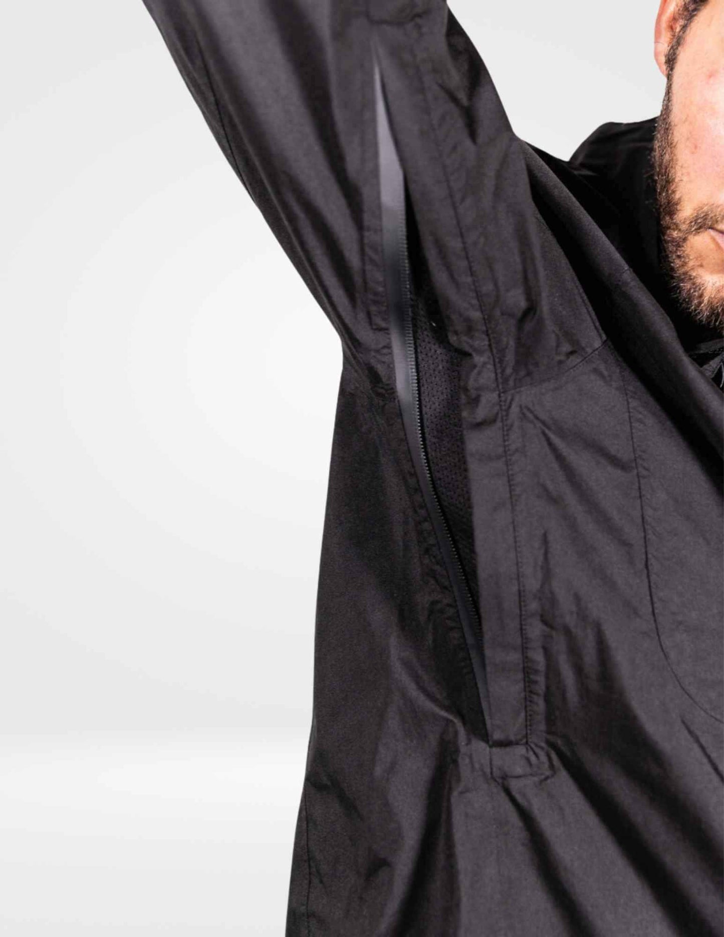 Black Fin - Waterproof Pocket Rain Jacket