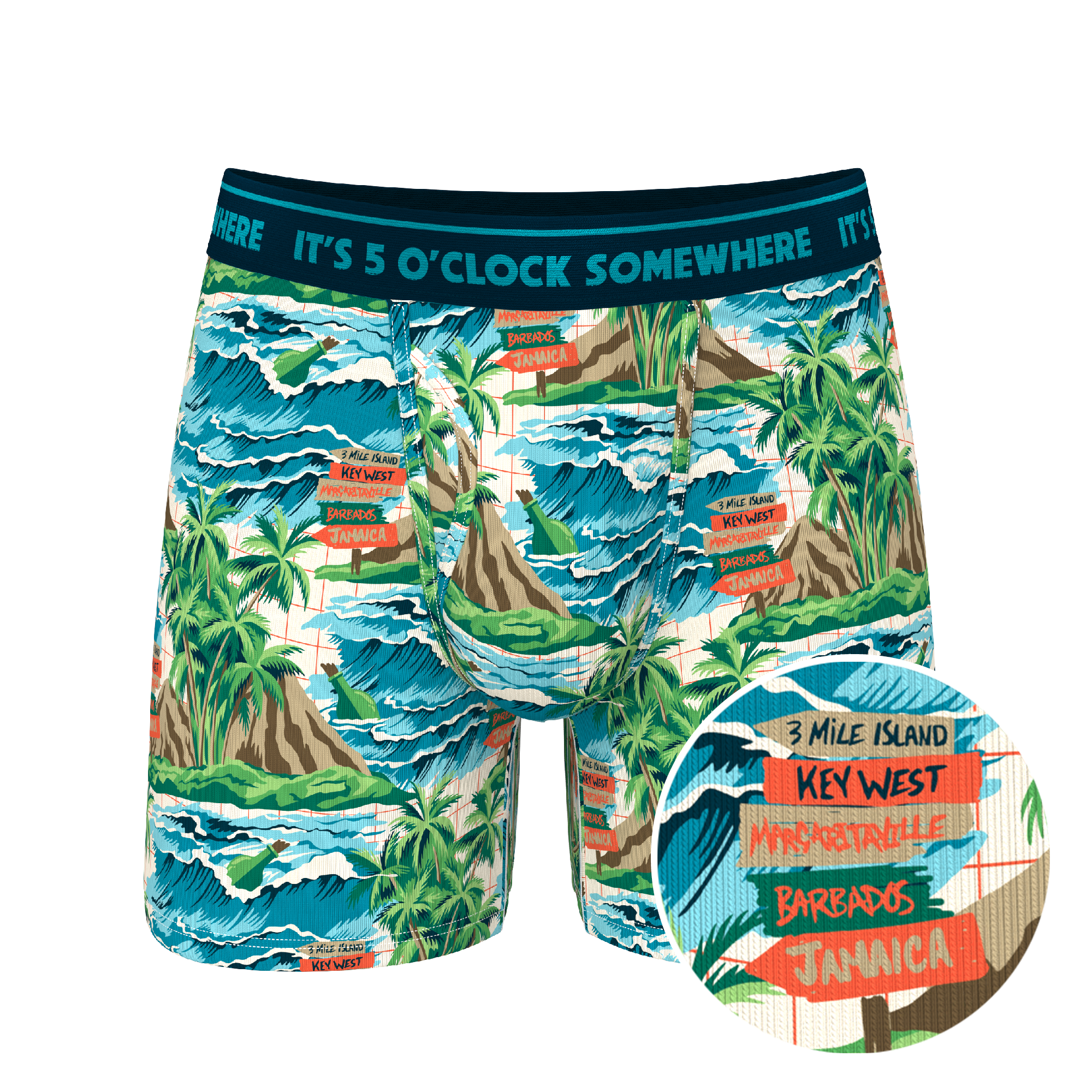 Shinesty, Inc - The Changes In Latitudes | Shinesty x Margaritaville® Ball Hammock® Pouch Underwear With Fly