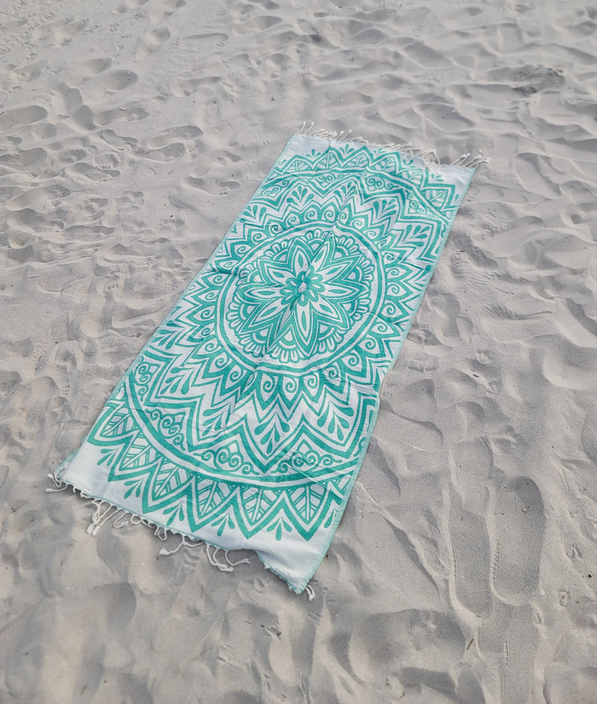 Kalkedon Towels - Mandala Turkish Towel | Double Sided Beach Towel | Sand Free