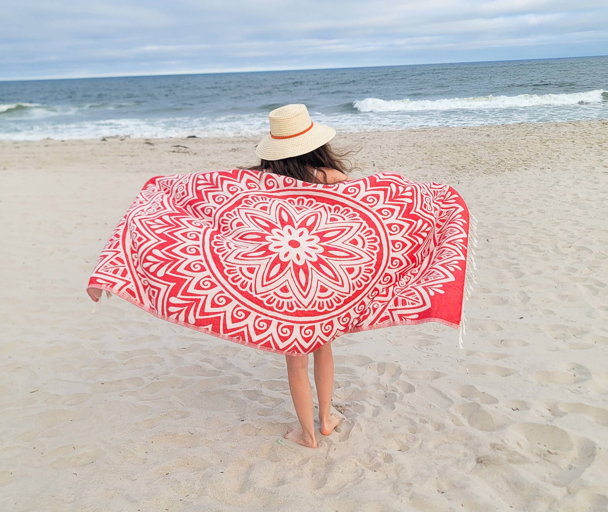 Kalkedon Towels - Mandala Turkish Towel | Double Sided Beach Towel | Sand Free