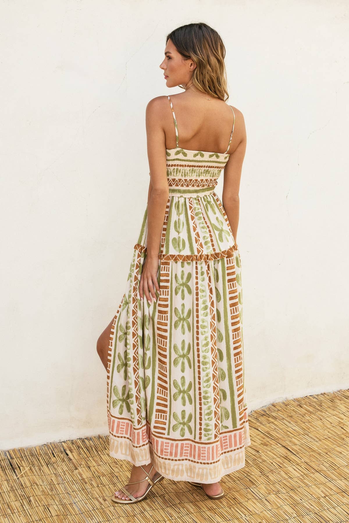 Dress Forum - The Bahamas Cutout Smocked Maxi Dress