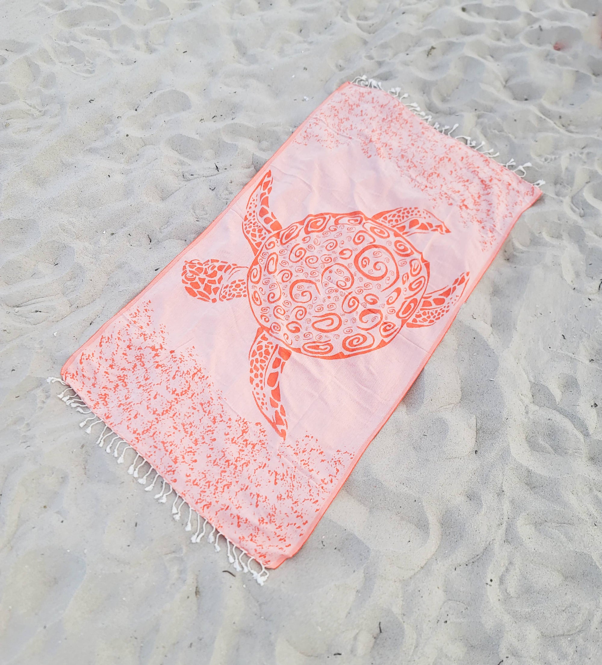 Kalkedon Towels - Caretta Turtle Beach Towel | Oversized Turkish Towel | Sand Free
