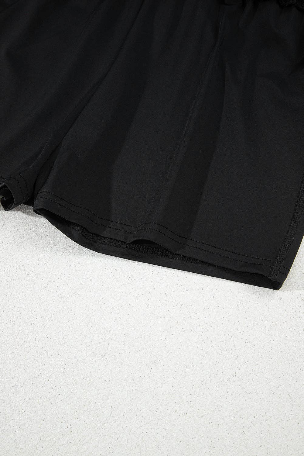 Lovesoft - Black High Waist Drawstring Tennis Skort with Lining