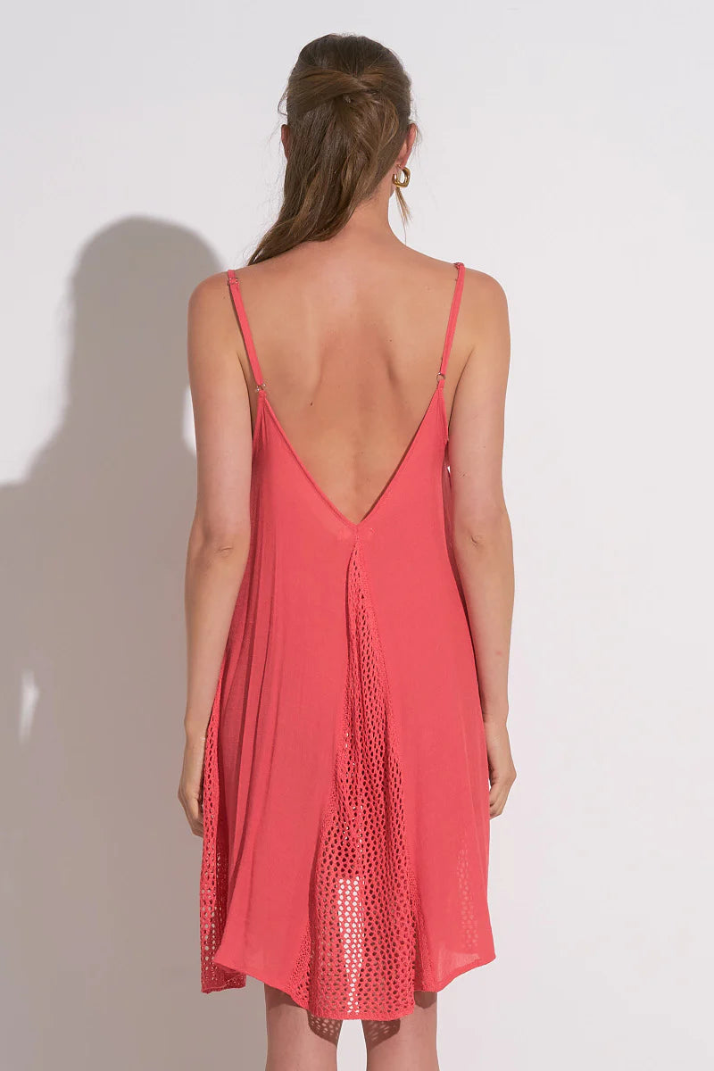 Elan Crete Dress - Coral