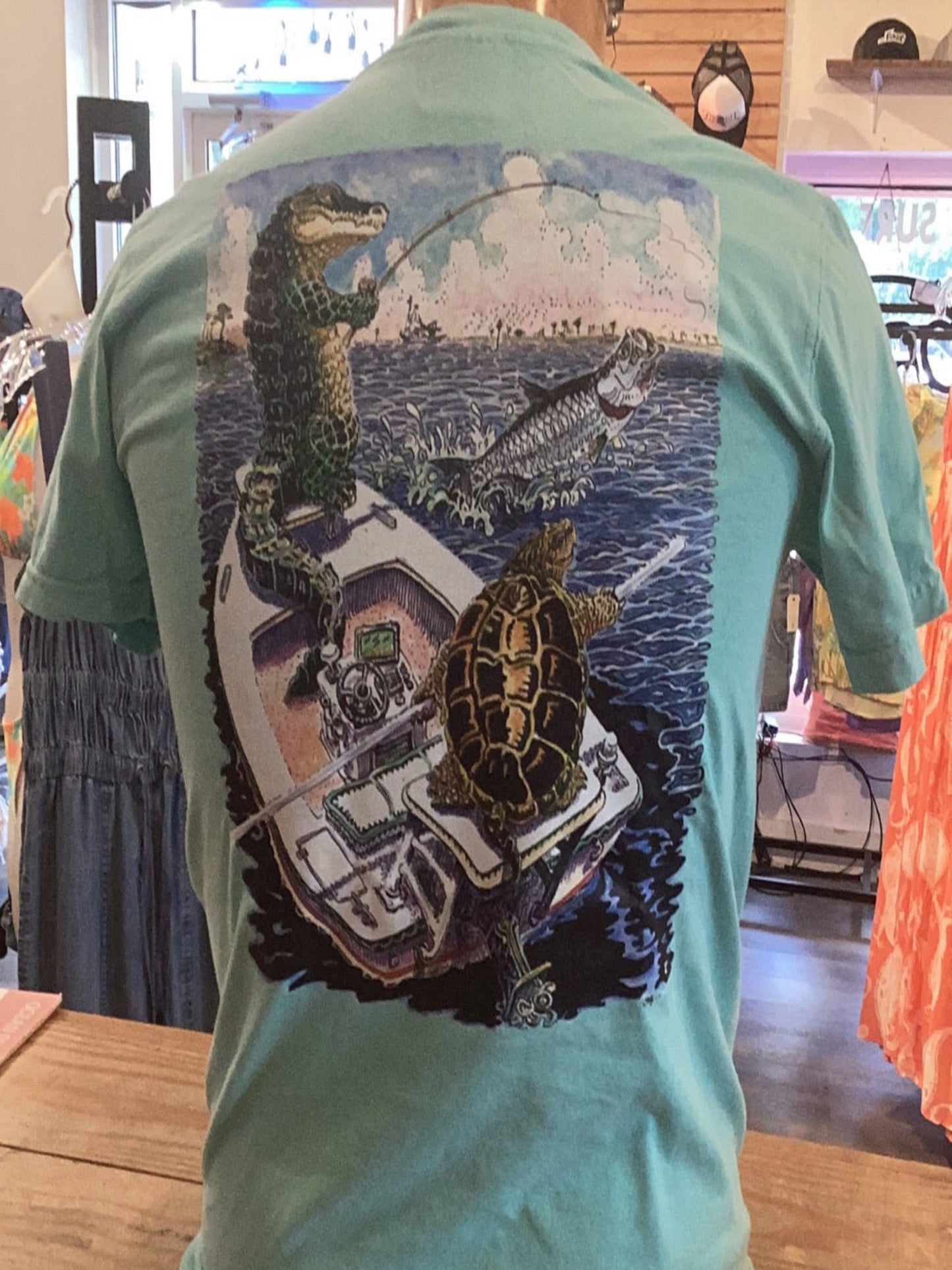 Stig Gator & Turtle Aqua Tee