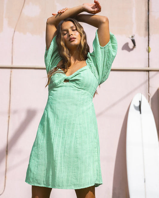 Billabong Sol Puff Sleeves Dress