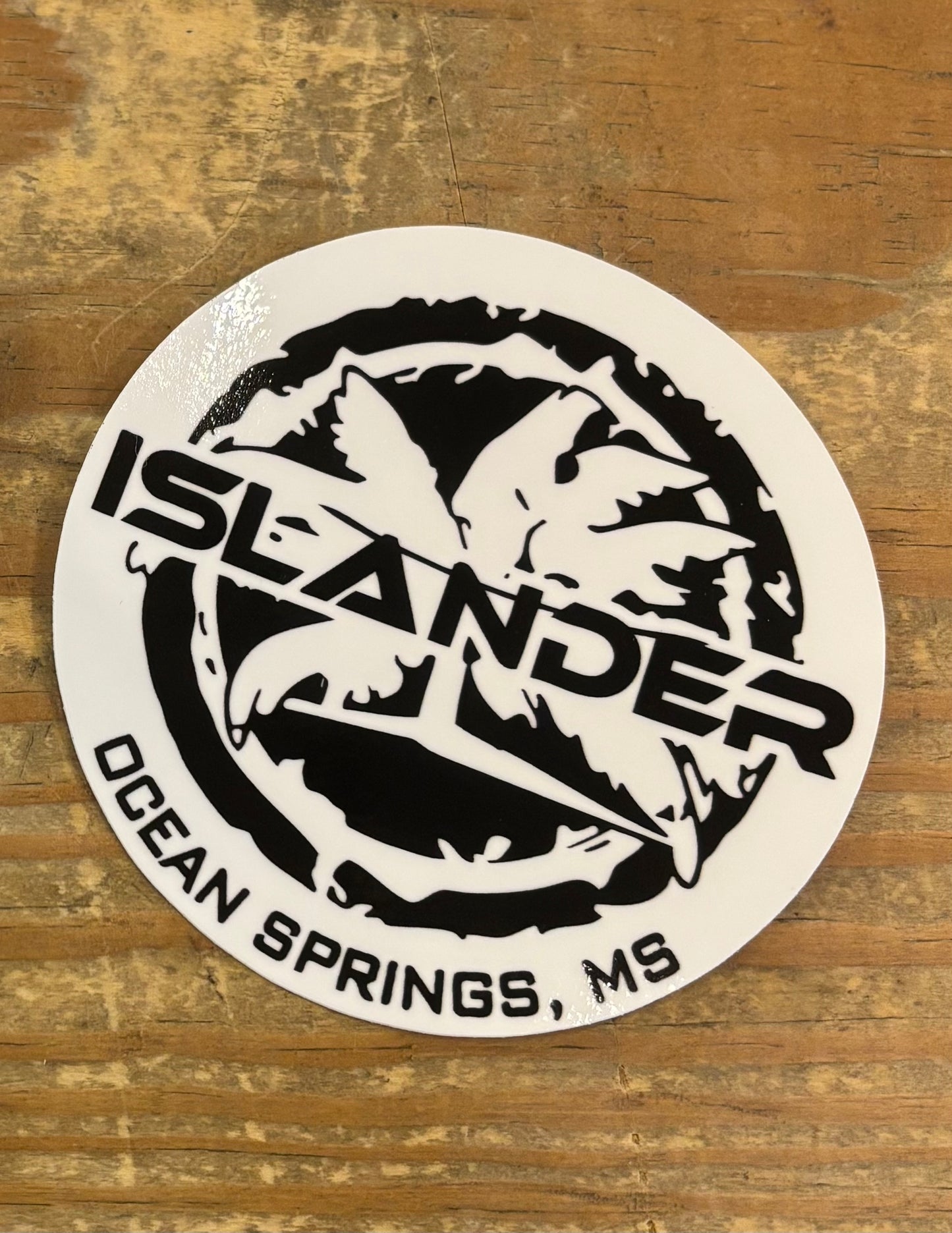 Islander Outfitters Black/White Sticker