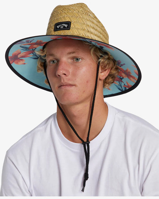 Billabong Tides Print Straw Lifeguard Hat