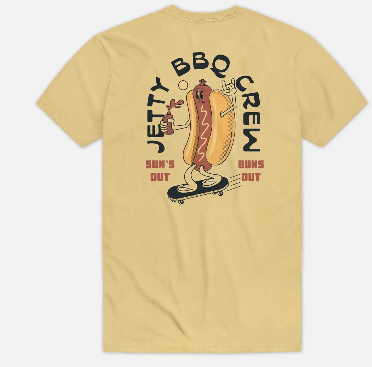 Jetty Hotdog crew tee