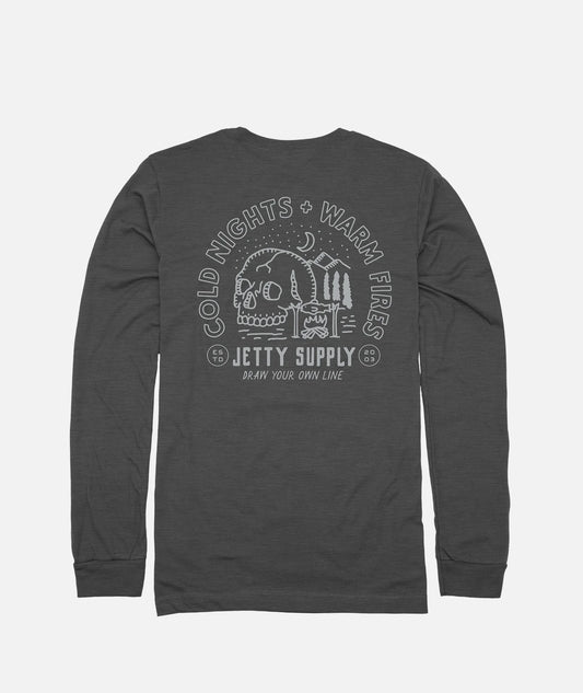 Jetty Cold Nights Long Sleeve - Charcoal