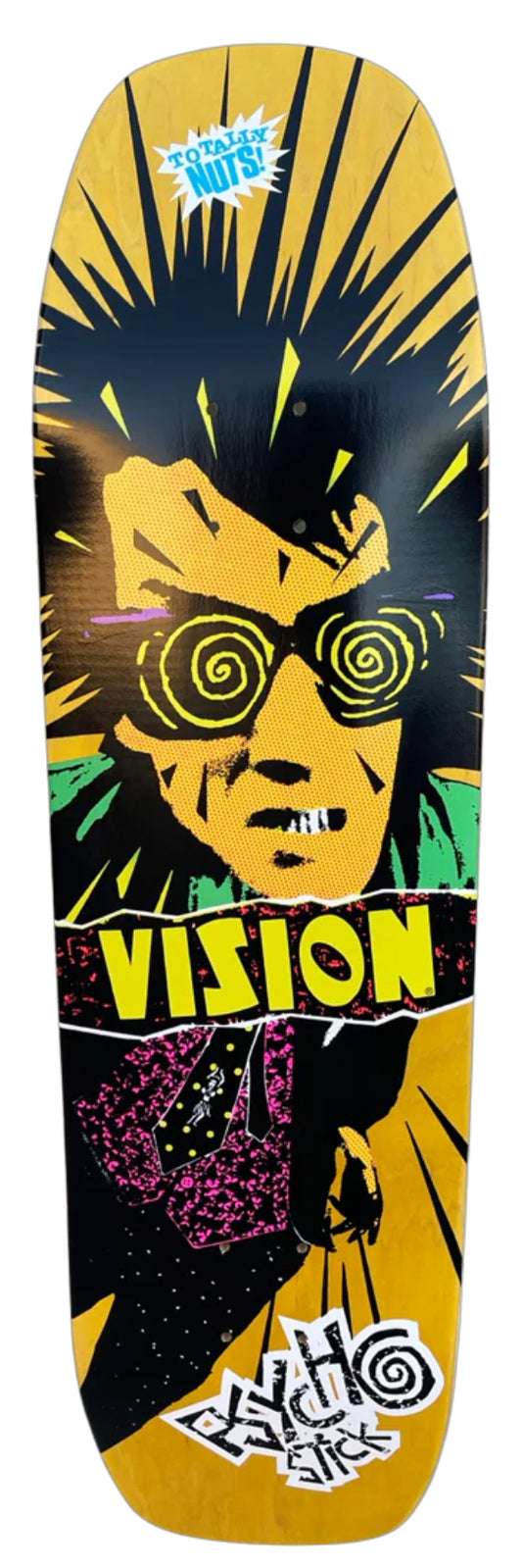 Vision Psycho Stick 8.875"x32.75" - Yellow Stain