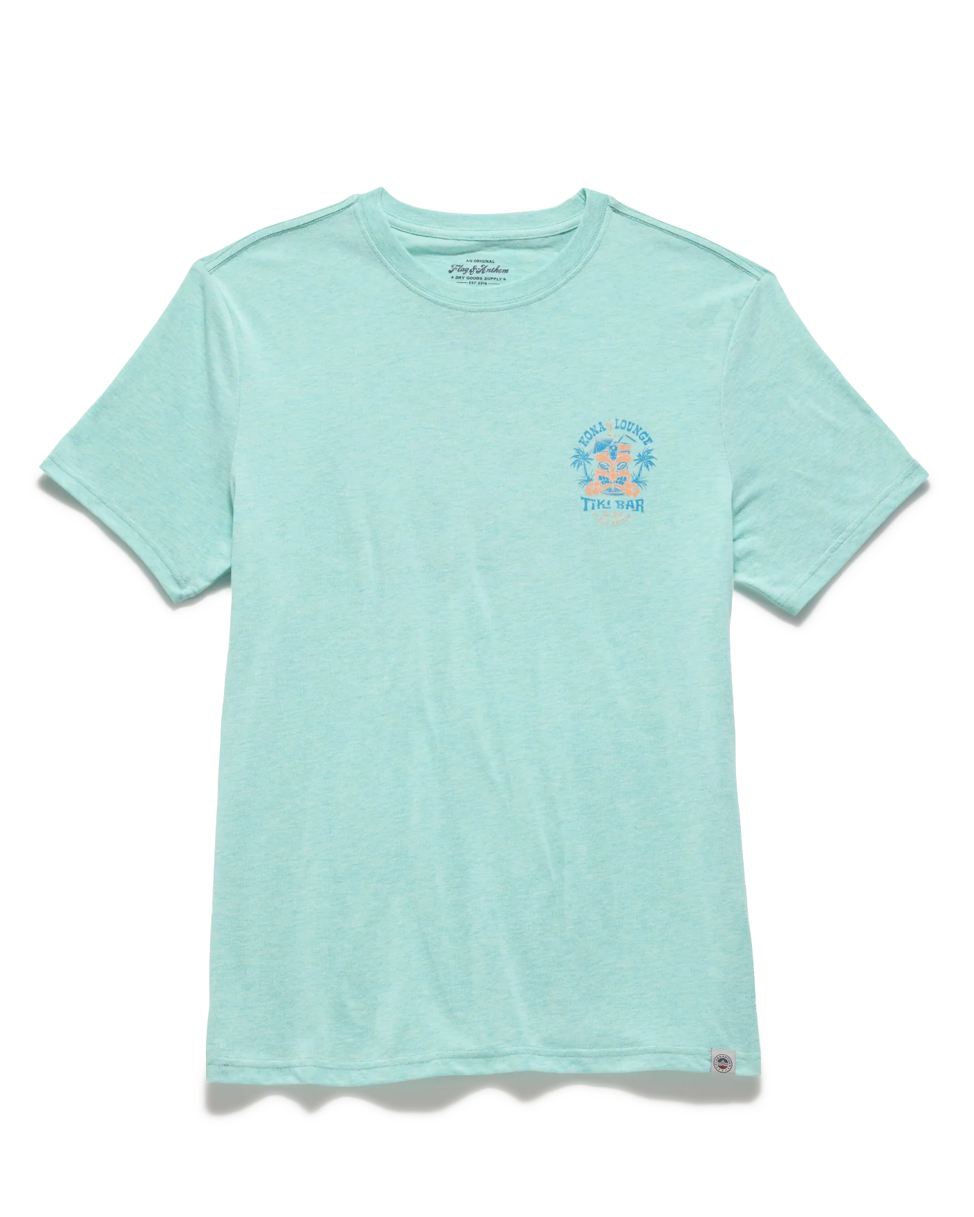 Flag and Anthem Tiki Bar Tee - Seafoam Heather