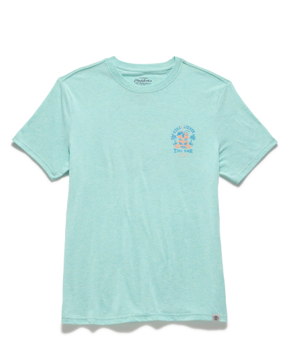 Flag and Anthem Tiki Bar Tee - Seafoam Heather