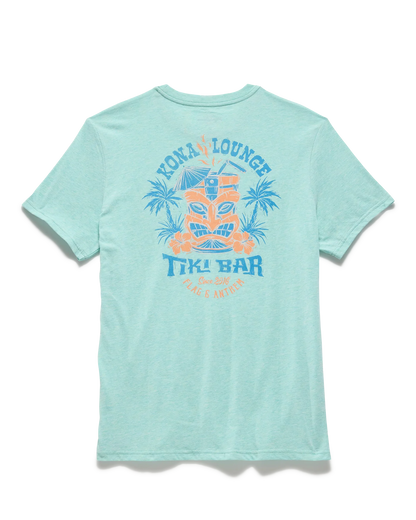 Flag and Anthem Tiki Bar Tee - Seafoam Heather