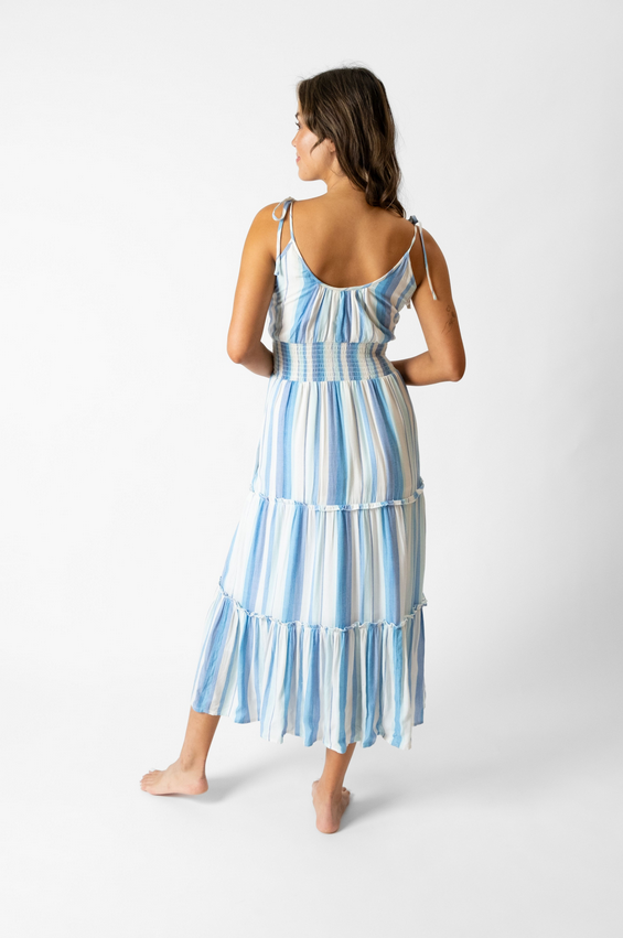 Koy Resort Sicily Shoulder Tie Maxi Dress