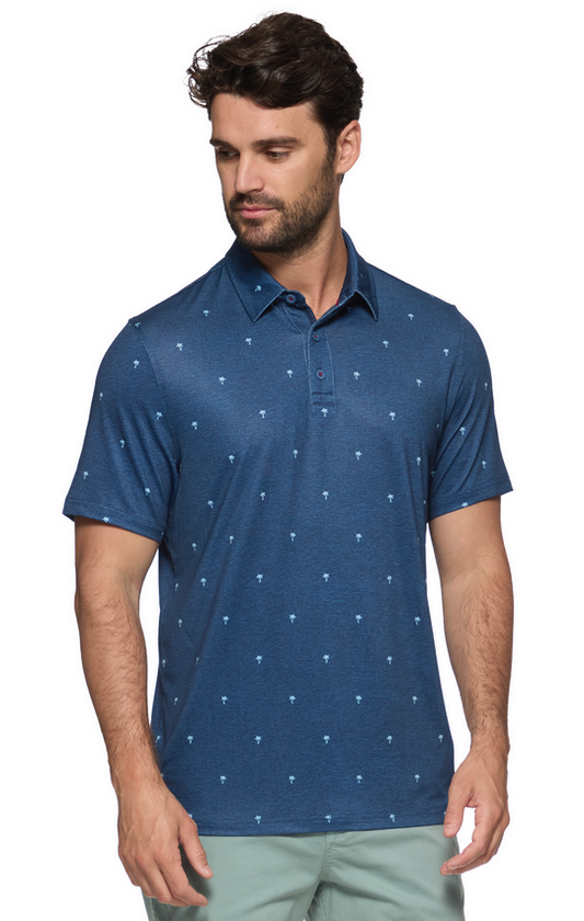 Flag and Anthem Oahu SS Palm Polo
