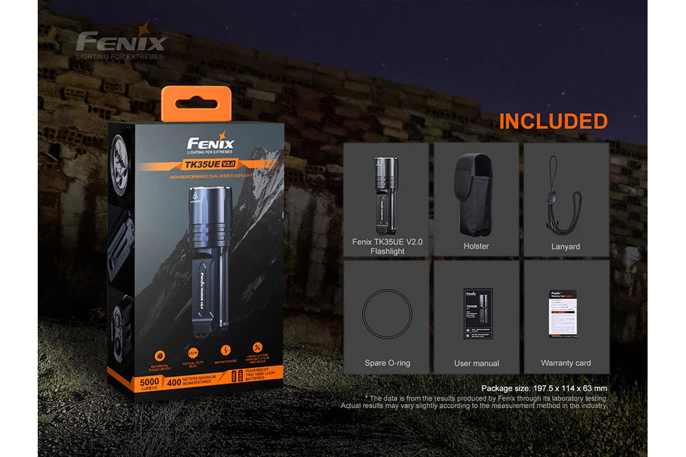 Fenix TK35UE V2.0 Flashlight - 5000 Lumens