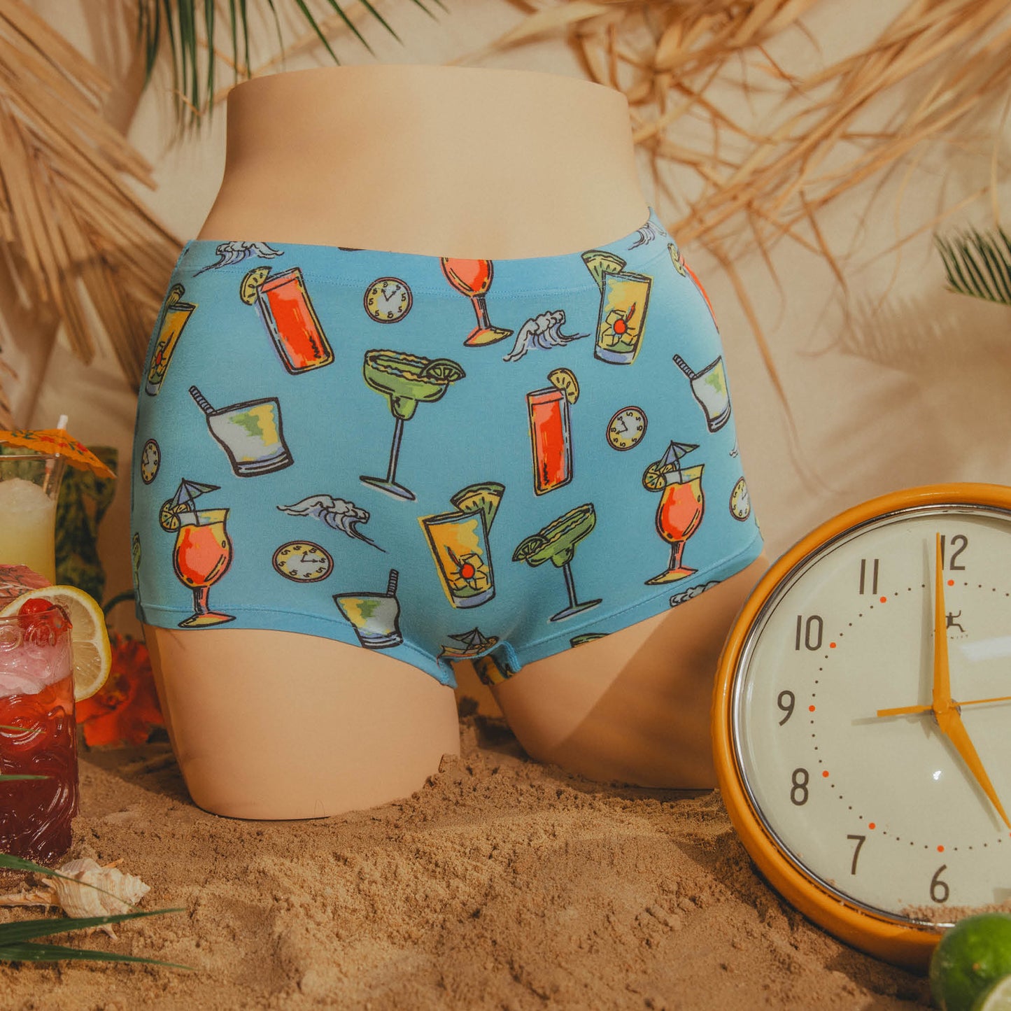 The Cocktail Hour | Shinesty x Margaritaville Modal Boyshort Underwear