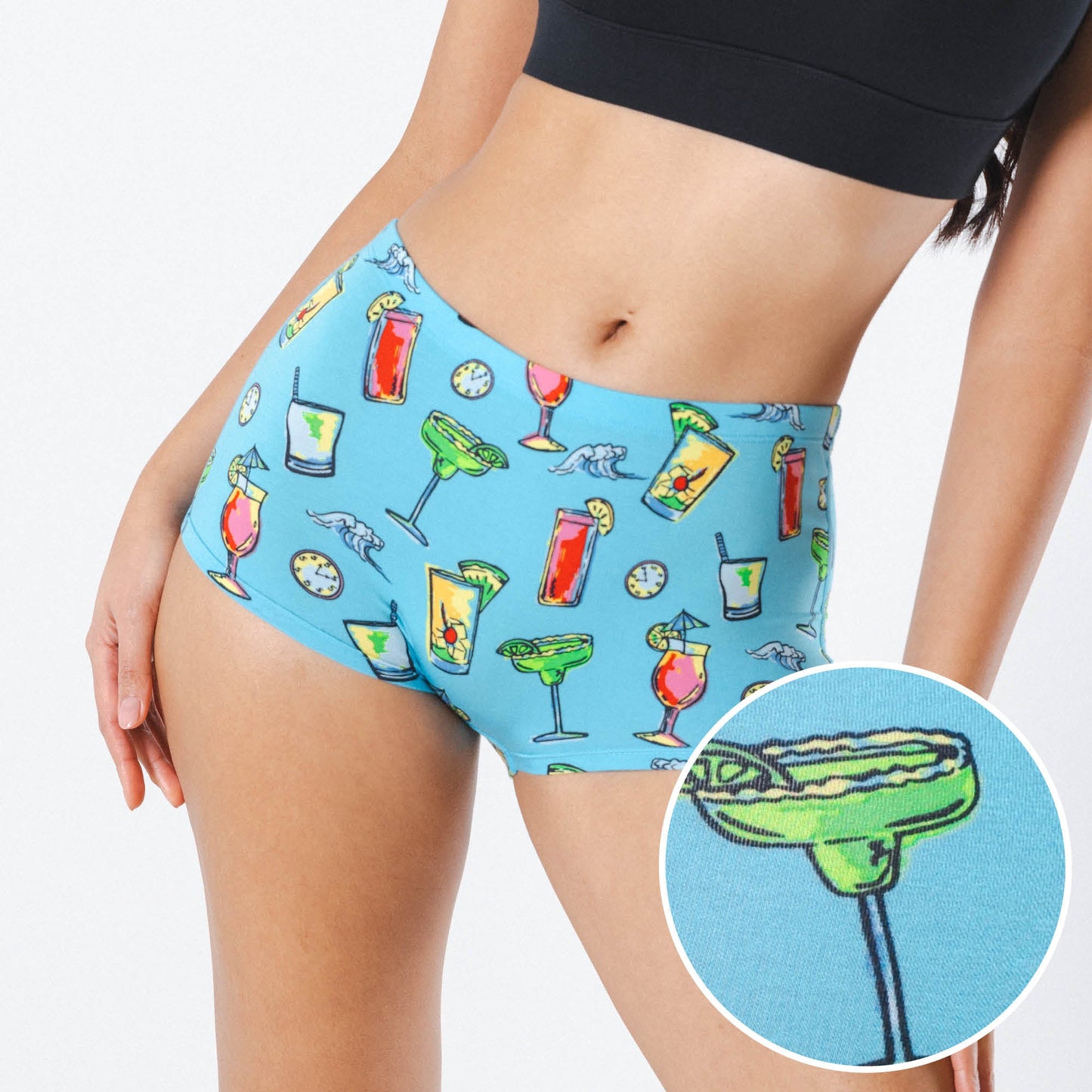 The Cocktail Hour | Shinesty x Margaritaville Modal Boyshort Underwear