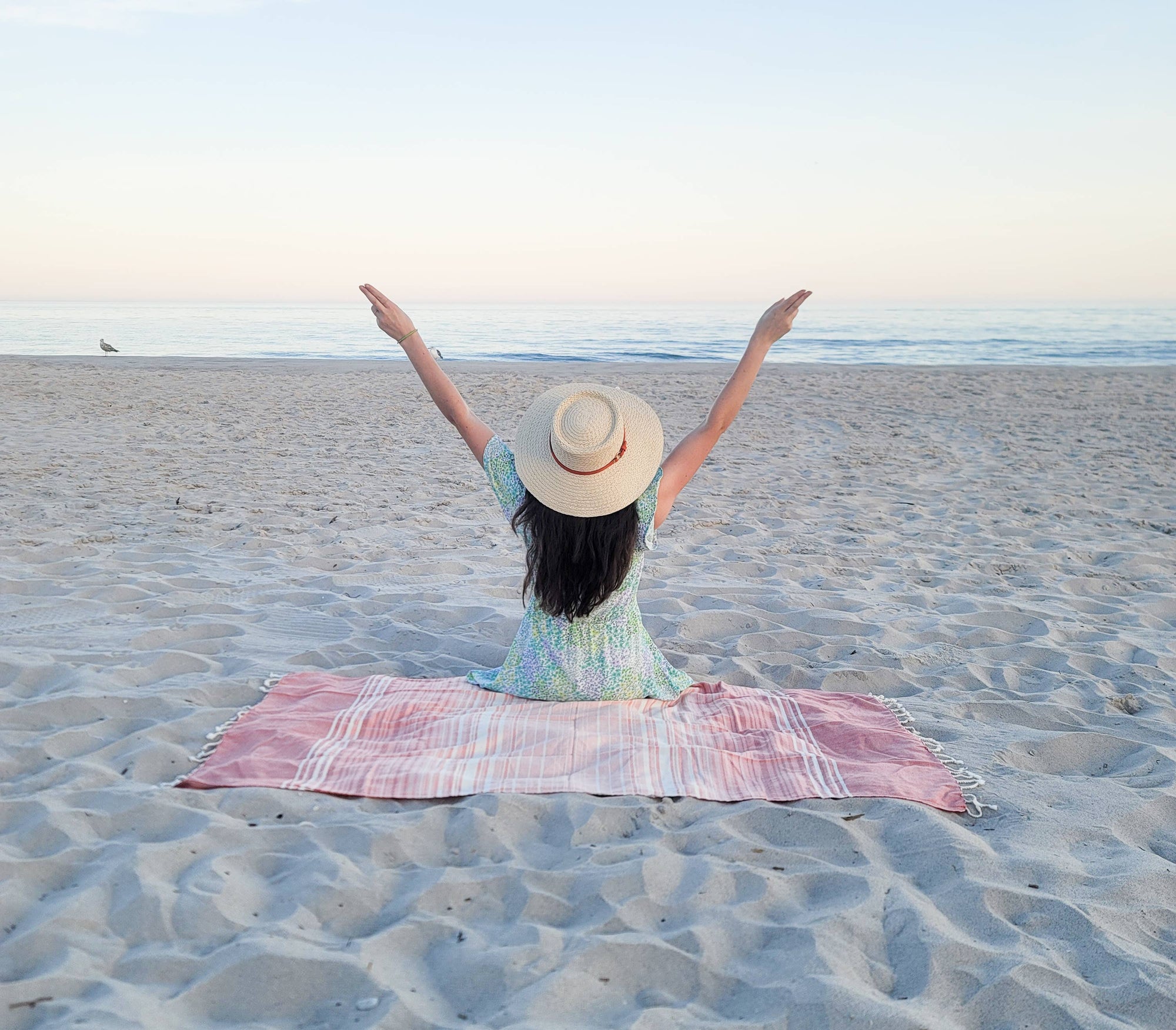 Kalkedon Towels - Tegula Turkish Towel | Sand Free Beach Towel |Jacquard Woven