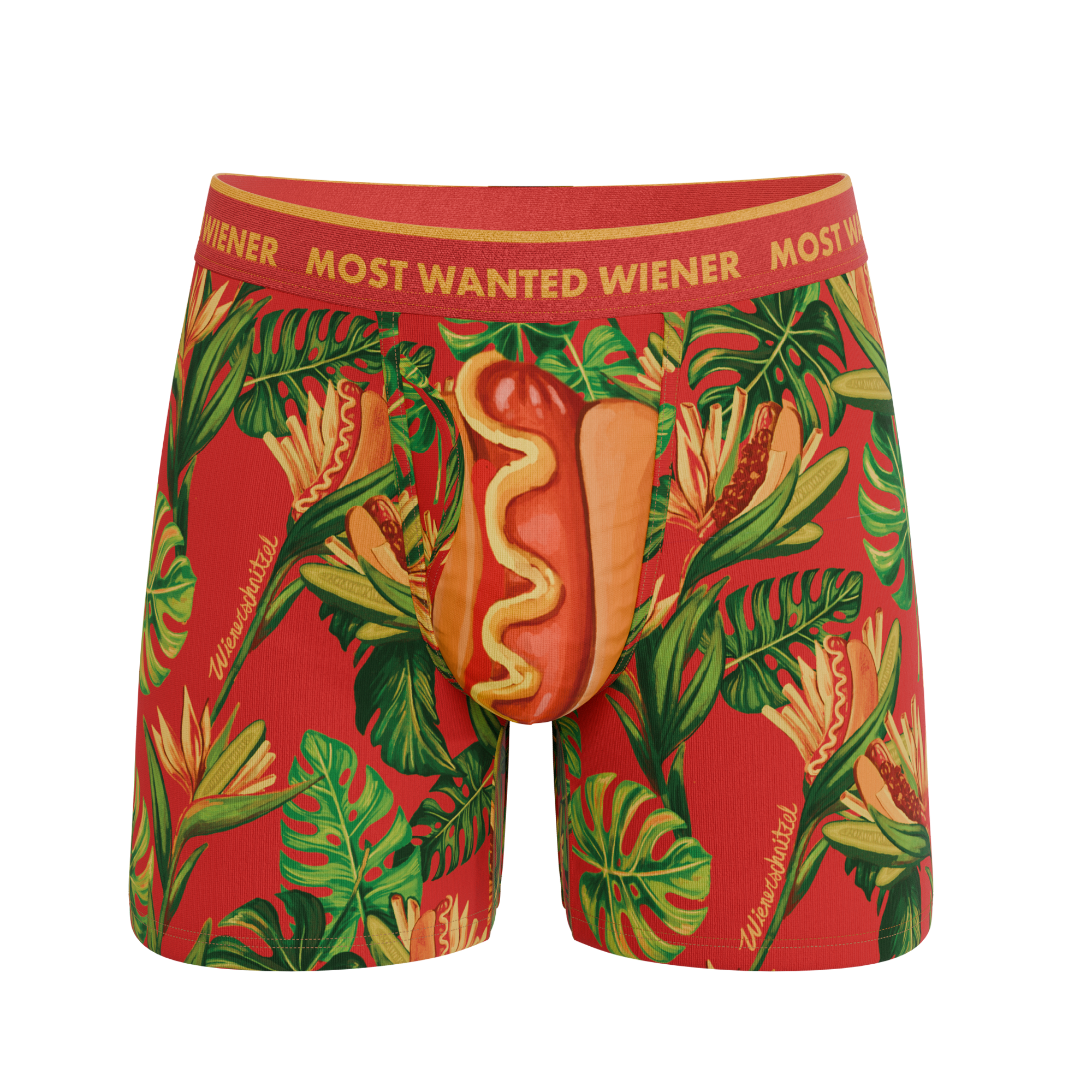 Shinesty, Inc - The Wiener In Paradise | Shinesty X Wienerschnitzel Tropical Ball Hammock® Pouch Underwear With Fly