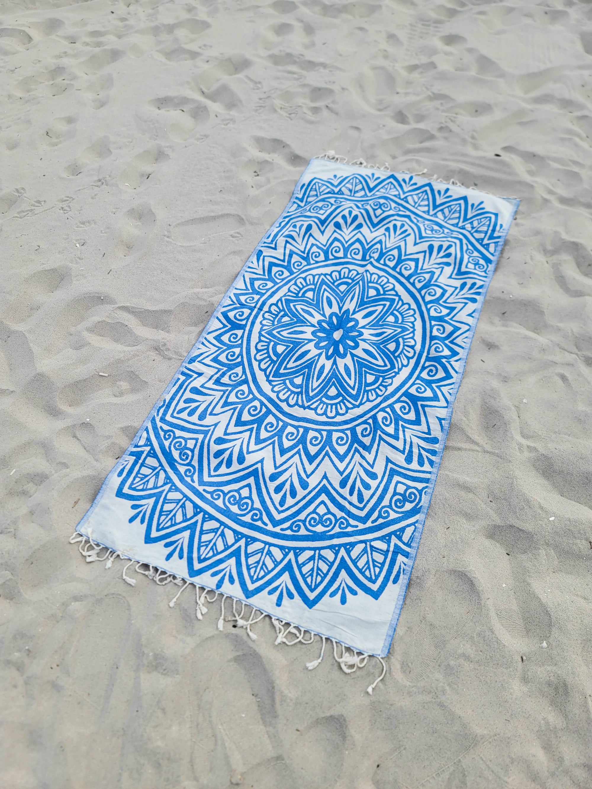Kalkedon Towels - Mandala Turkish Towel | Double Sided Beach Towel | Sand Free