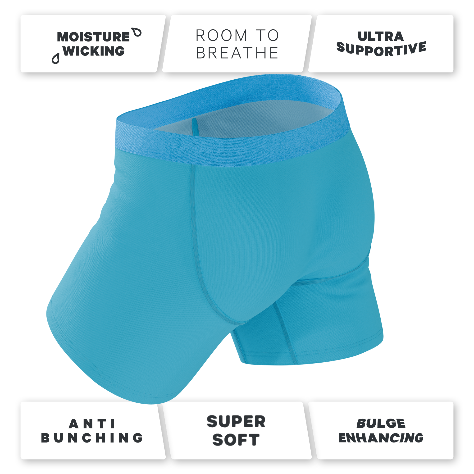 Shinesty, Inc - The Beach Please | Palm Tree Ball Hammock® Pouch Underwear With Fly