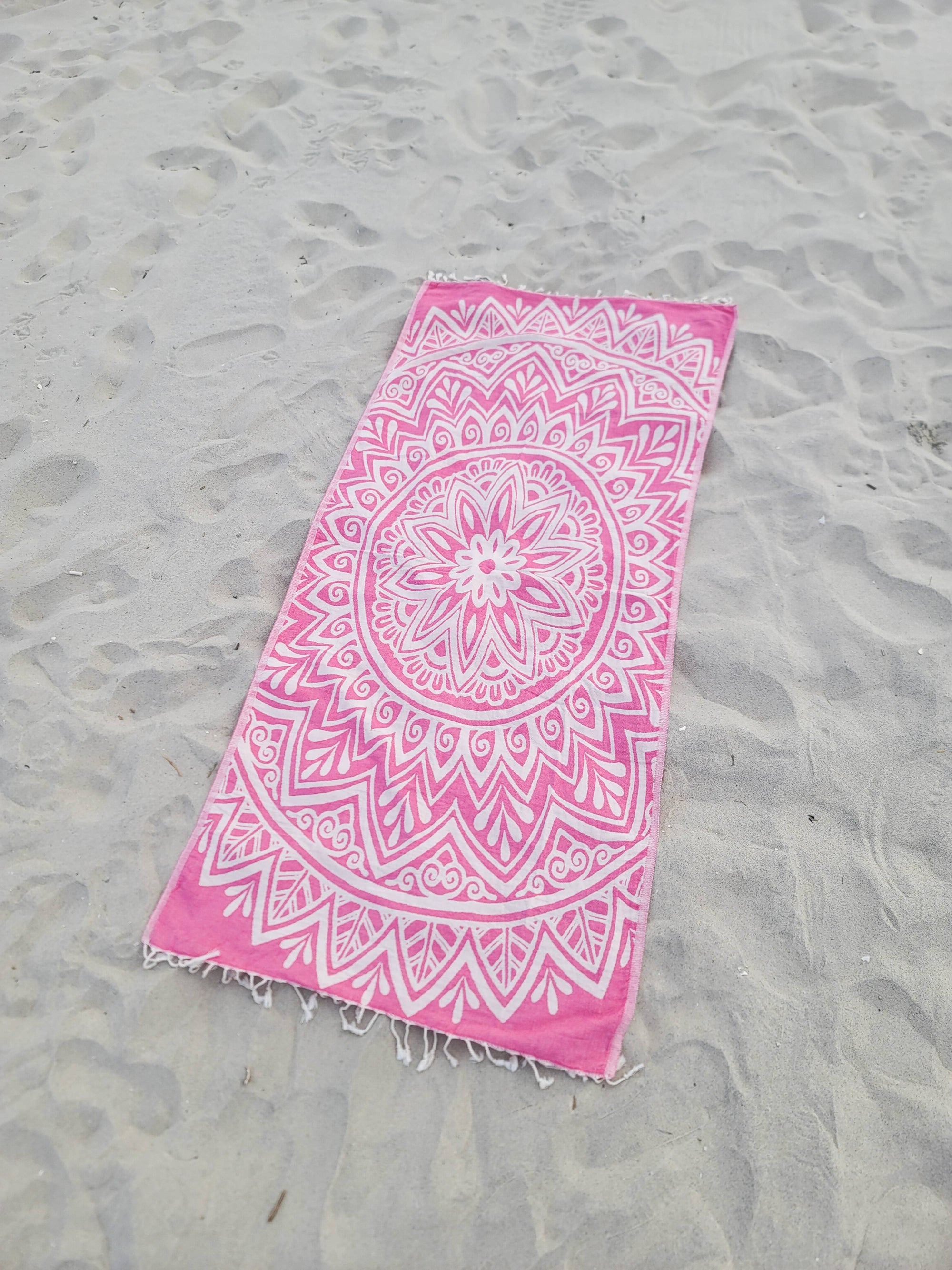 Kalkedon Towels - Mandala Turkish Towel | Double Sided Beach Towel | Sand Free