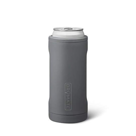 Brumate Can Cooler in Gray Designed to Keep 12 oz Cans Cold for Hours